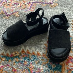 NWOT ASOS chunky suede sandals